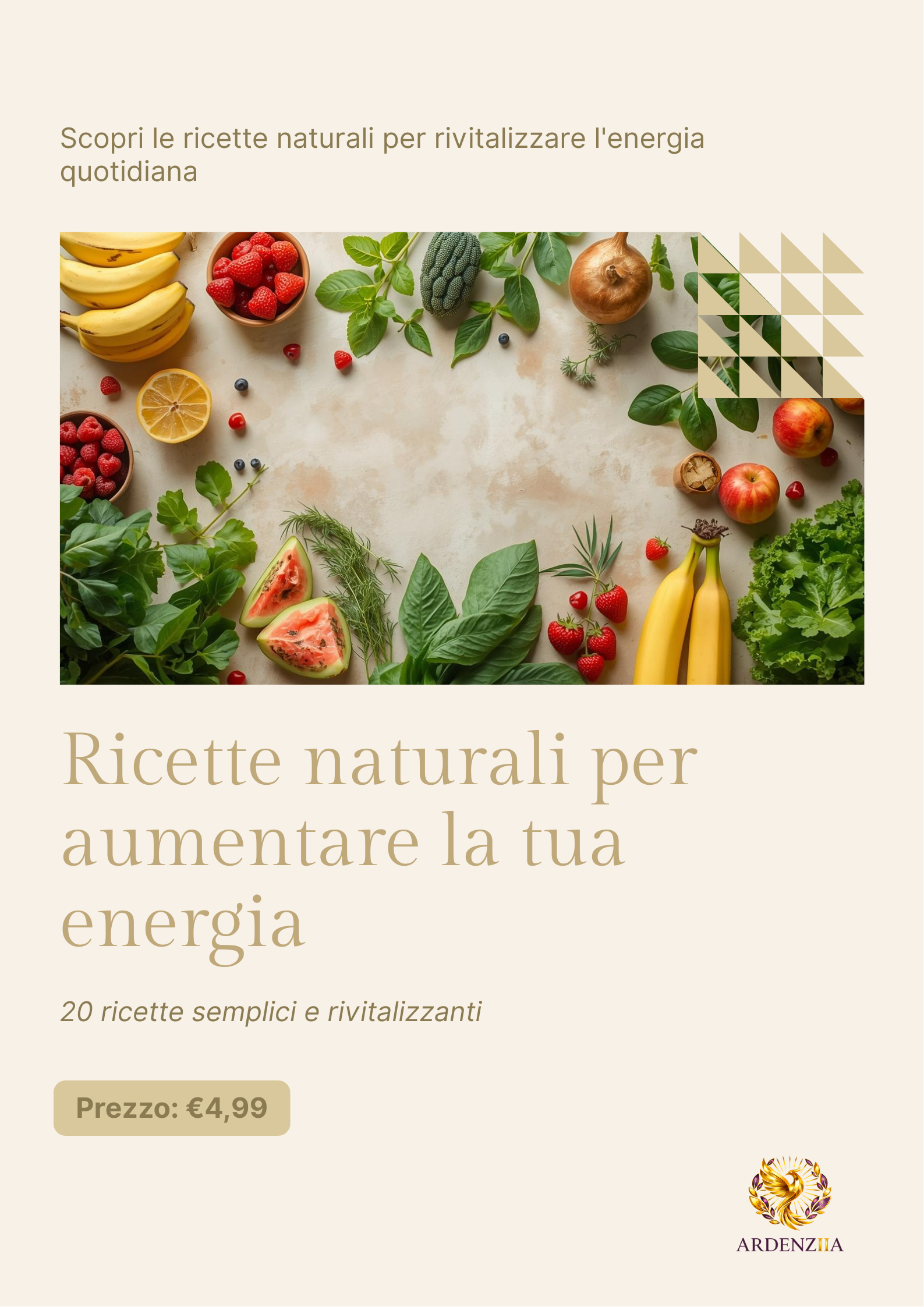 📖 20 ricette naturali per aumentare la tua energia €4,99