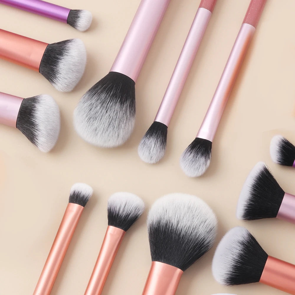 ARDENZIIA™ Set de 12 Pinceaux de Maquillage – Teint & Yeux | Poils Doux & Finition Pro
