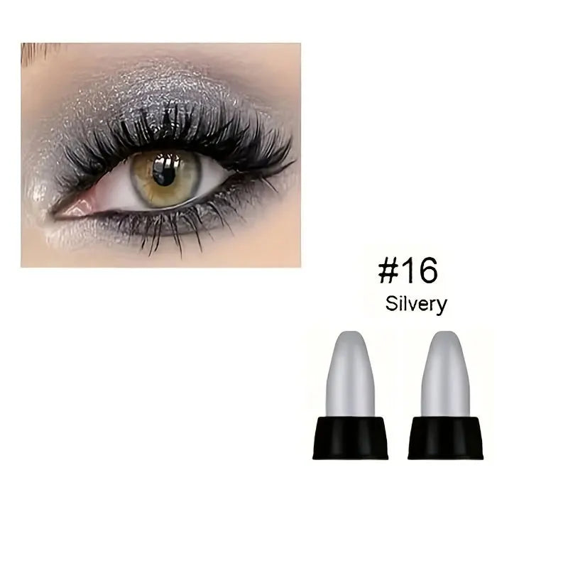 Eyeliner nacré 16 couleurs — waterproof, longue tenue & effet paillettes