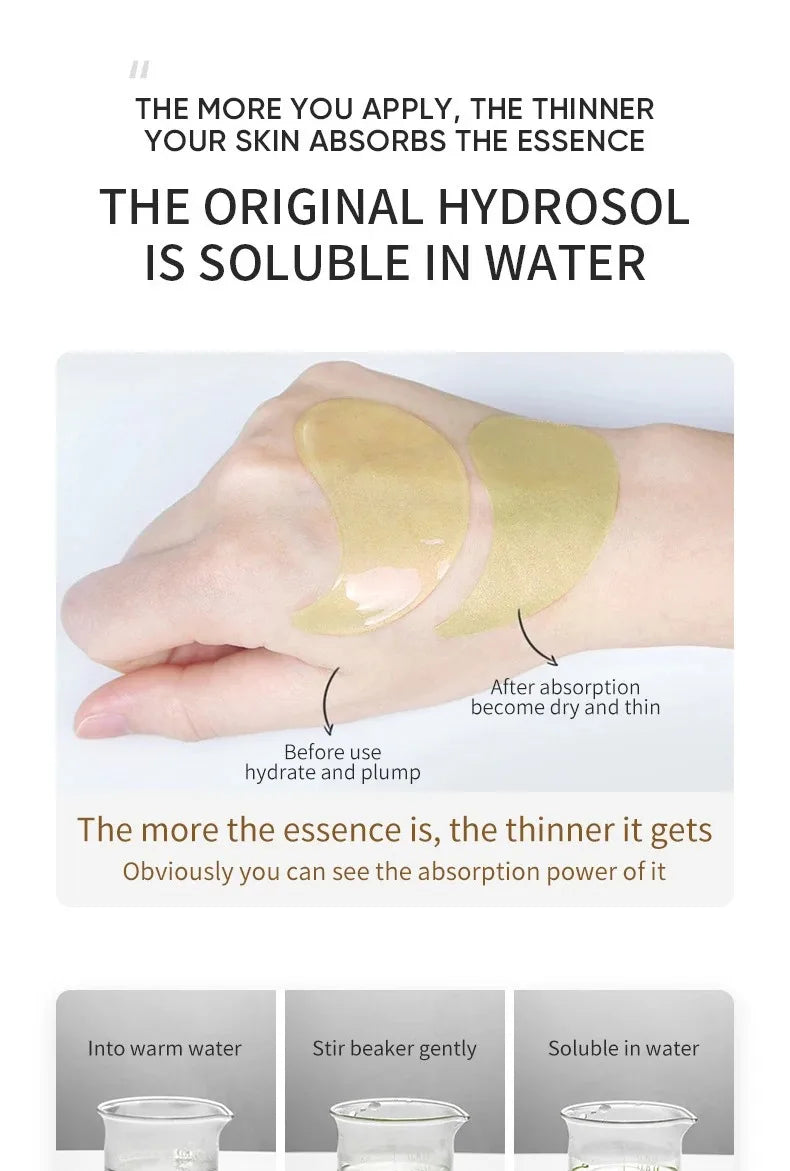 ARDENZIIA™ – Patchs Yeux Or & Avocat | Anti-Cernes & Hydratants