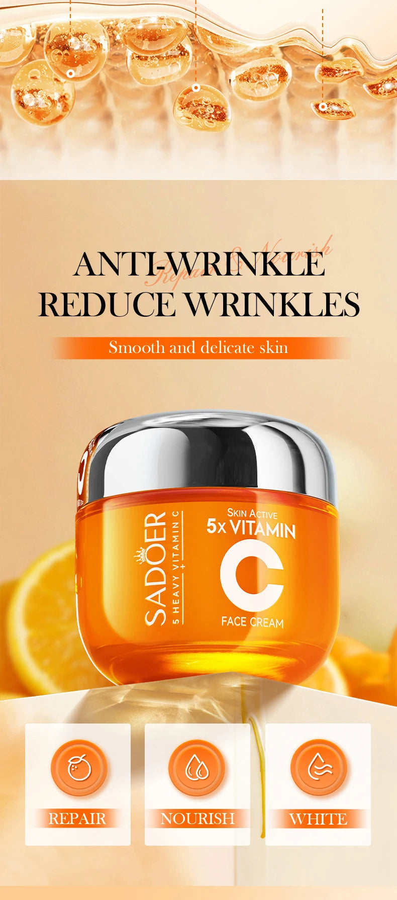 ARDENZIIA™ — Crème Visage à la Vitamine C | Hydratante & Éclat Anti-Taches