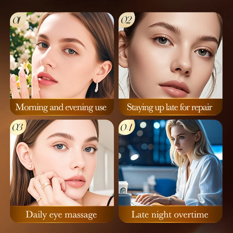 ARDENZIIA™ – Crème Contour des Yeux Anti-Cernes & Anti-Rides au Peptide & Caféine | Hydratation & Fermeté