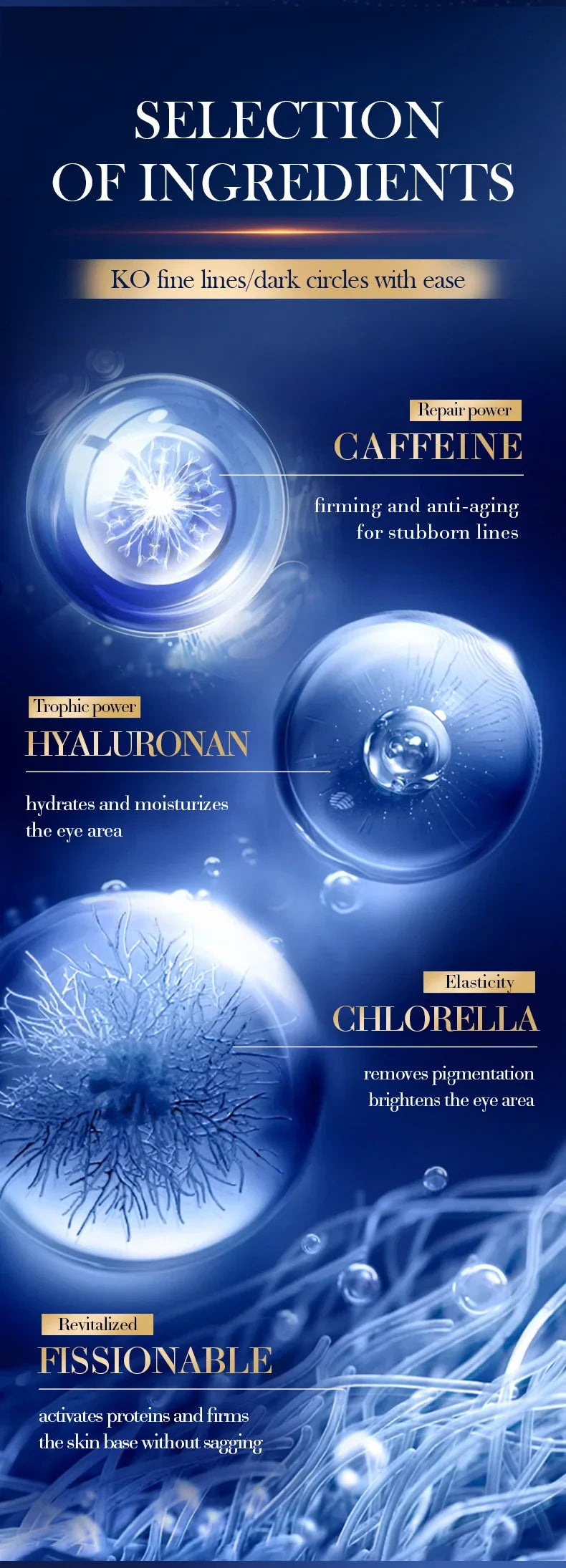 Crème contour des yeux à la caféine — anti-cernes, poches & fermet
